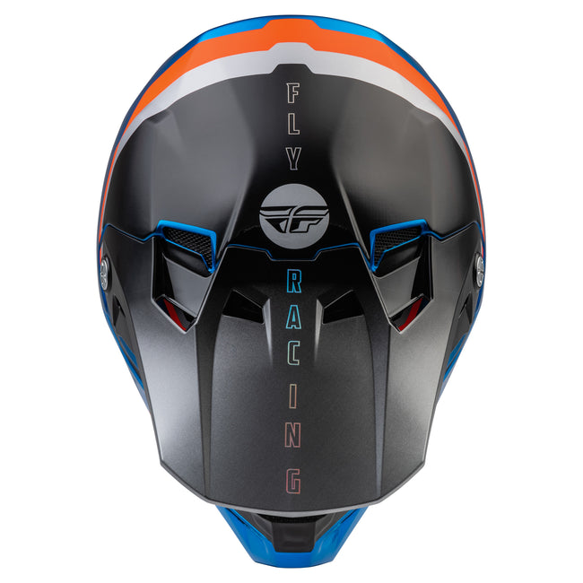 Fly Racing Formula CC Driver BMX Race Helmet-Blue/Orange/Black - 4