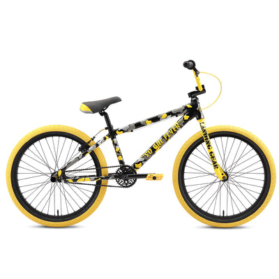 SE Bikes So Cal Flyer 24" BMX Freestyle Bike-Yellow Camo