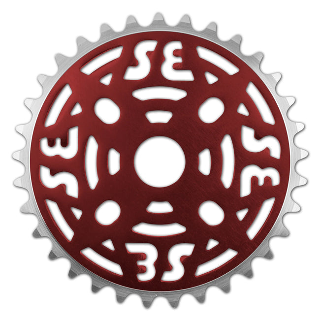 SE Bikes One Piece Alloy Sprocket-Ano Red - 1
