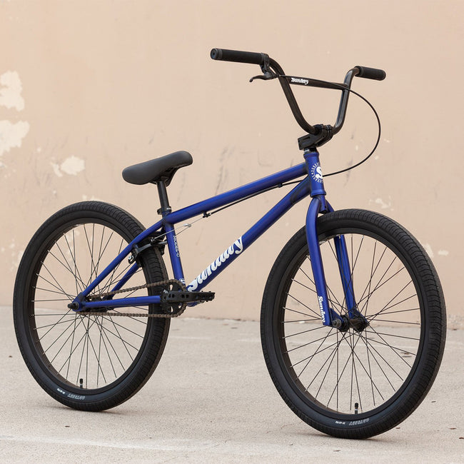 Sunday Model C 24&quot; BMX Freestyle Bike-Matte Translucent Blue - 2