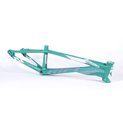 Tangent Rift ES20D BMX Race Frame-Matte Teal/White/Grey