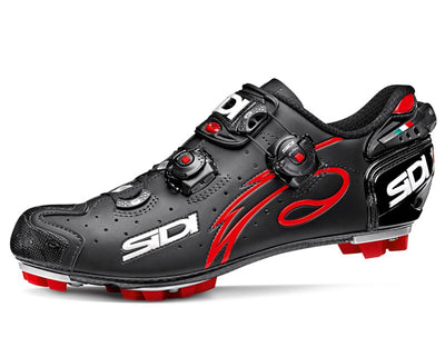 Sidi Drako Clipless Shoes - Matte Black/Red