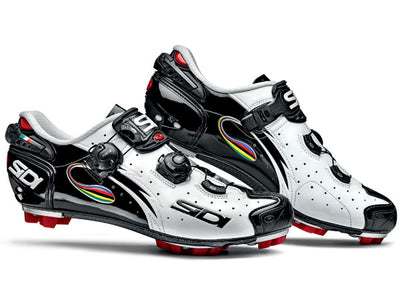 Sidi Drako SRS Carbon Clipless Shoes-White/Black