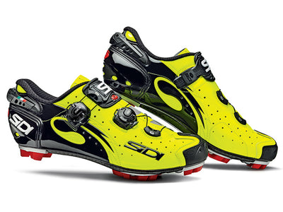 Sidi Drako SRS Carbon Clipless Shoes-Yellow