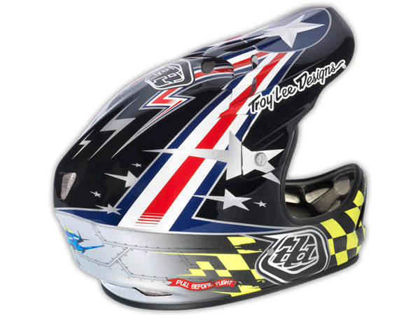 Troy Lee 2013 D2 Air Strike Composite Helmet-Black - 3