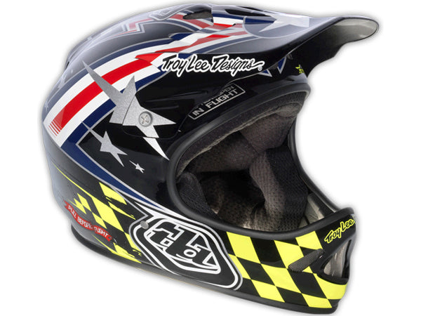 Troy Lee 2013 D2 Air Strike Composite Helmet-Black - 1