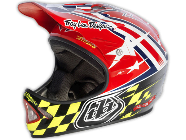 Troy Lee 2013 D2 Air Strike Composite Helmet-Red - 5