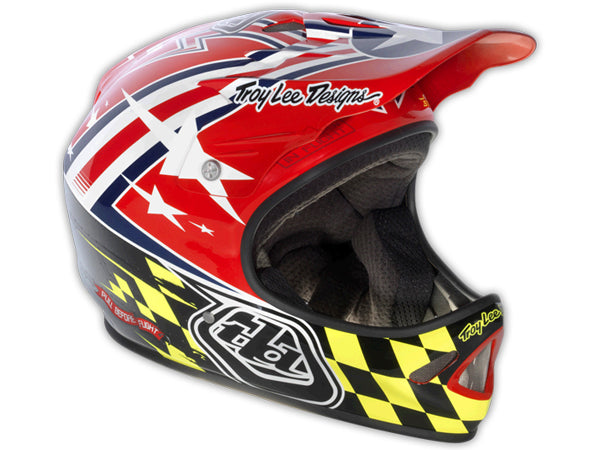 Troy Lee 2013 D2 Air Strike Composite Helmet-Red - 1