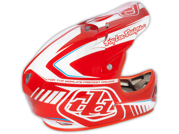 Troy Lee 2013 D2 Delta Composite Helmet-Red - 4