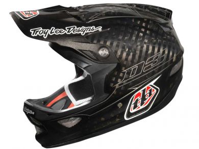 Troy Lee 2013 D3 Carbon Helmet-Pinstripe Black - 1