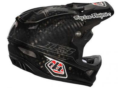 Troy Lee 2013 D3 Carbon Helmet-Pinstripe Black - 4