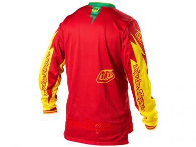 Troy Lee 2013 GP Air BMX Race Jersey-Cyclops Red/Yellow - 2
