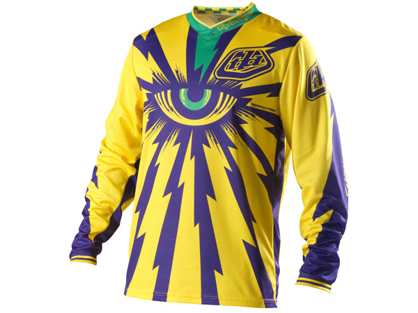 Troy Lee 2013 GP BMX Race Jersey-Cyclops Yellow/Purple - 1