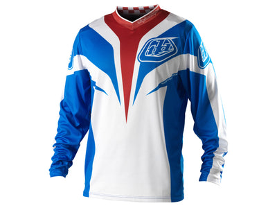 Troy Lee 2013 GP BMX Race Jersey-Mirage Blue