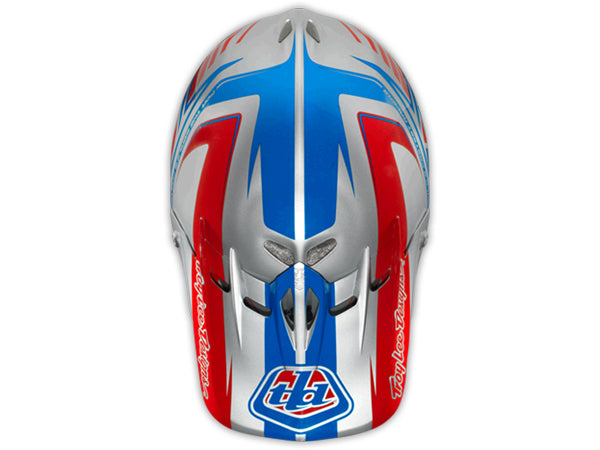 Troy Lee 2013 D2 Delta Composite Helmet-Silver/Blue - 7