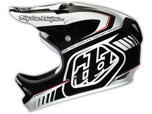 Troy Lee 2013 D2 Delta Composite Helmet-White/Black - 3