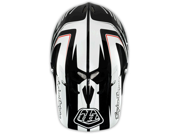 Troy Lee 2013 D2 Delta Composite Helmet-White/Black - 6
