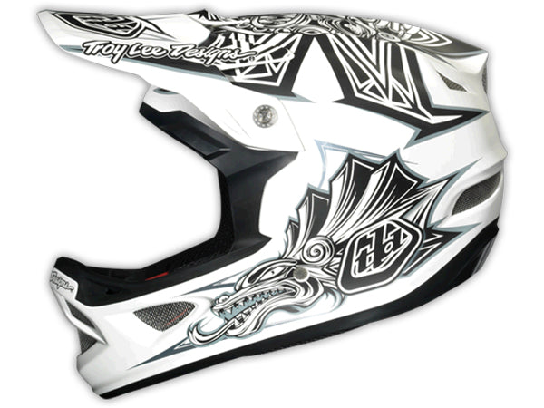 Troy Lee 2013 D3 Composite Helmet-Aztec White - 3