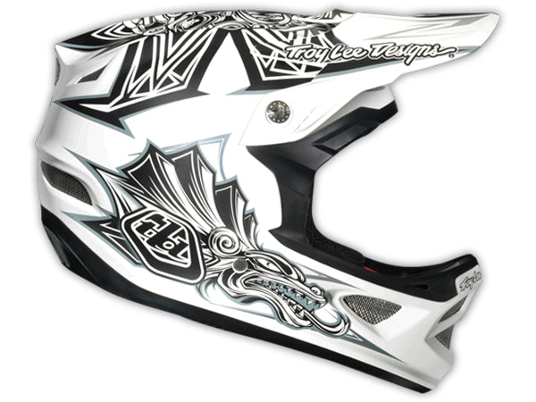 Troy Lee 2013 D3 Composite Helmet-Aztec White - 7