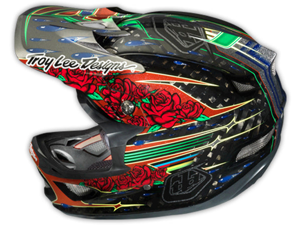 Troy Lee 2013 D3 Carbon Helmet-Sam Hill Black - 4