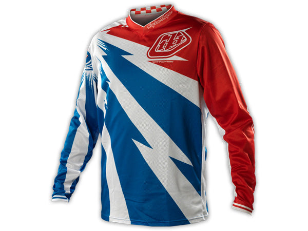 Troy Lee 2014 GP Air BMX Race Jersey-Cyclops-Blue/White - 2
