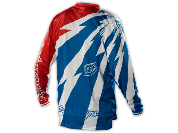 Troy Lee 2014 GP Air BMX Race Jersey-Cyclops-Blue/White - 3