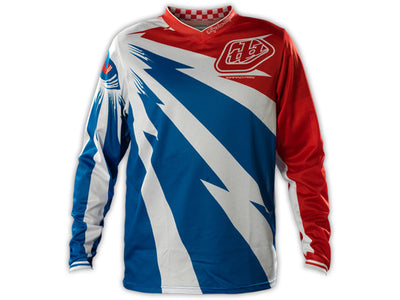 Troy Lee 2014 GP Air BMX Race Jersey-Cyclops-Blue/White