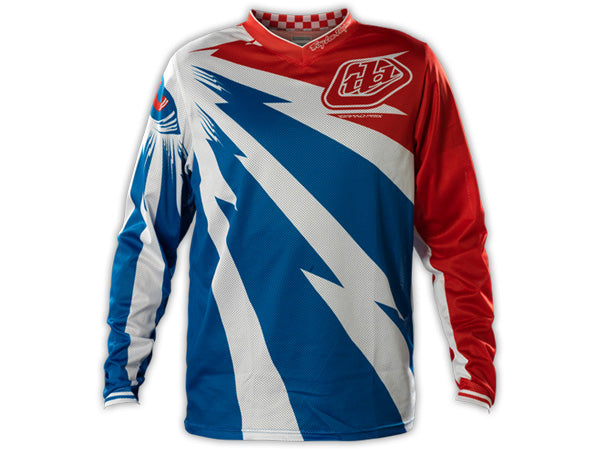 Troy Lee 2014 GP Air BMX Race Jersey-Cyclops-Blue/White - 1