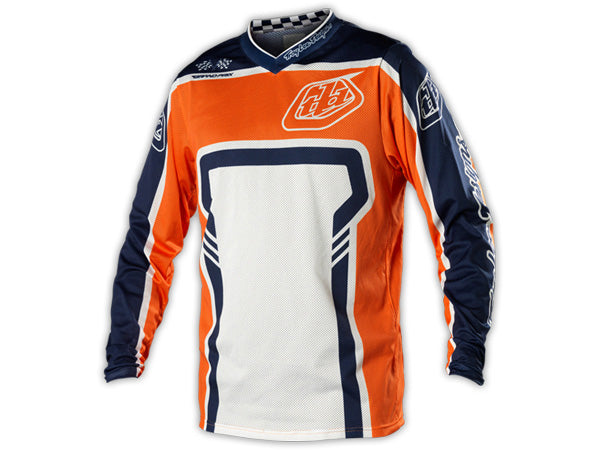 Troy Lee 2014 GP Air BMX Race Jersey-Factory Orange/Blue - 2
