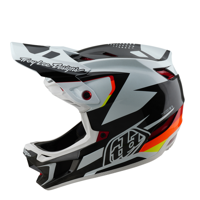 Troy Lee Designs D4 Carbon MIPS BMX Race Helmet-Optic Black - 2
