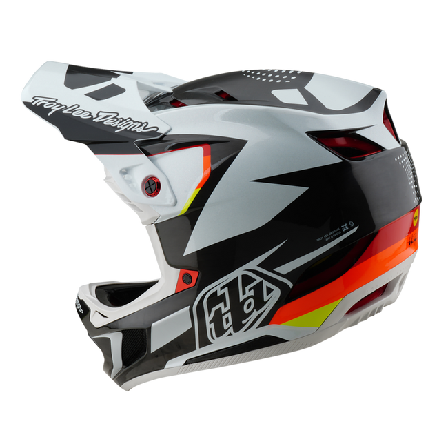 Troy Lee Designs D4 Carbon MIPS BMX Race Helmet-Optic Black - 3