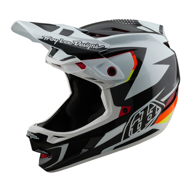 Troy Lee Designs D4 Carbon MIPS BMX Race Helmet-Optic Black - 1