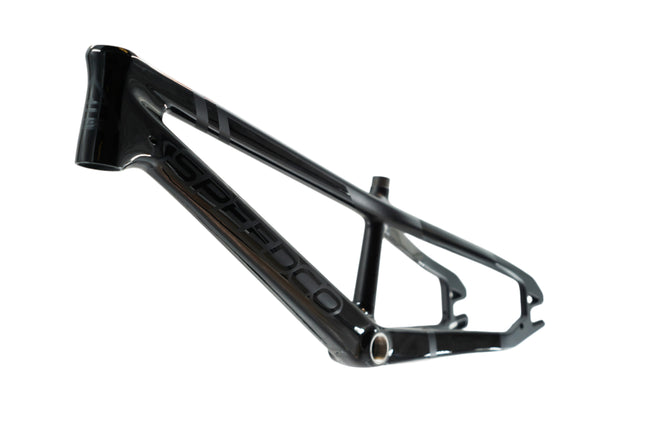 SpeedCo Velox Evo Carbon BMX Race Frame-Stealth Black - 4