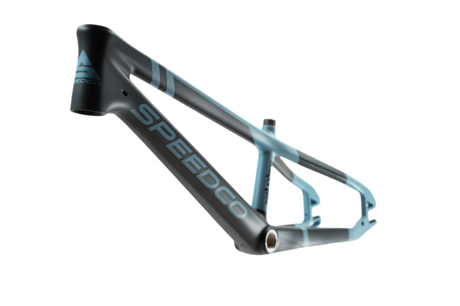 SpeedCo Velox Evo Carbon BMX Race Frame-Matte Blue - 4