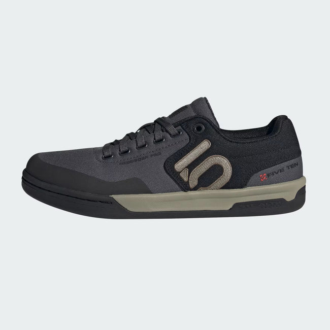 adidas Five Ten Freerider Pro Canvas Flat Shoes-Grey Six/Silver Pebble/Core Black - 5