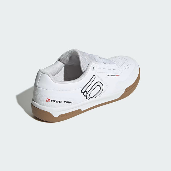 adidas Five Ten Freerider Pro Flat Pedal Shoes-FTW White/Core Black/Red - 3