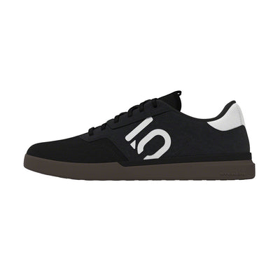adidas Five Ten Sleuth Canvas Flat Pedal Shoes-Core Black/Core Black/FTW White