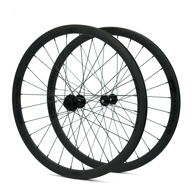 Answer Holeshot Mini Cruiser Carbon BMX Wheelset-28H-24x1 1/8&quot; - 1