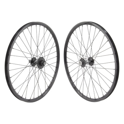 Black Ops MX3200 Hubs w/Alienation Mite Rims Mini BMX Race Wheelset-Black-20x1 1/8"