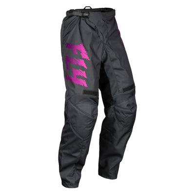 Fly Racing F-16 BMX Race Pants-Grey/Charcoal/Pink