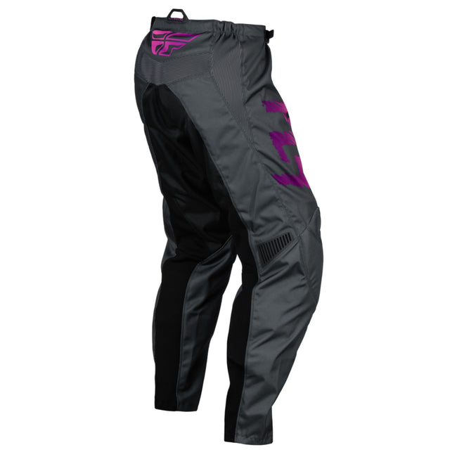 Fly Racing F-16 BMX Race Pants-Grey/Charcoal/Pink - 2