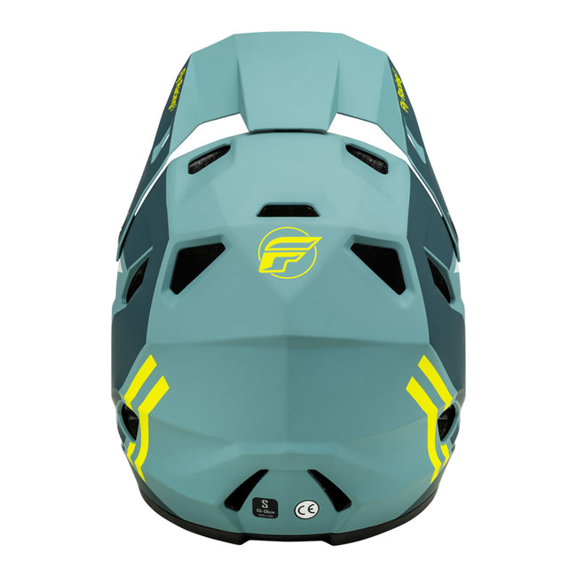 Fly Racing Rayce BMX Race Helmet-Matte Blue Stone/Hi-Vis - 3