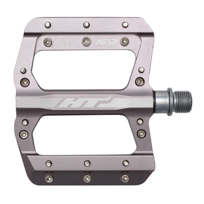 HT AE12 Platform BMX Pedals-Gray - 1