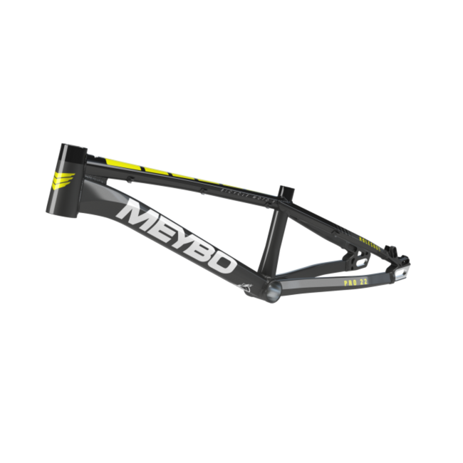 Meybo Holeshot Alloy BMX Race Frame-Grey/Black/Lime - 1