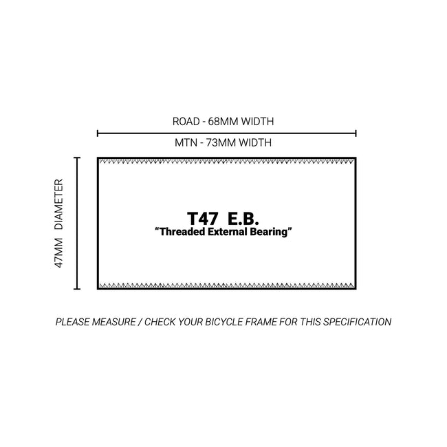 Praxis Works T47 External M30 Thru Bottom Bracket - 2