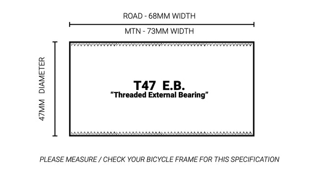 Praxis Works T47 External M30 Bottom Bracket - 3