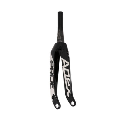 Pride Racing Apex Tapered Carbon BMX Fork-20"x1 1/8-1.5"-20mm-UD Gloss/Chrome