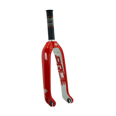 Pride Racing Apex Carbon BMX Fork-20"x1 1/8"-Racing Red