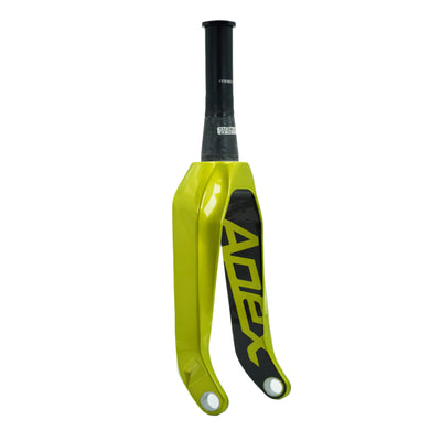 Pride Racing Apex Tapered Carbon BMX Fork-20"x1 1/8-1.5"-Lime