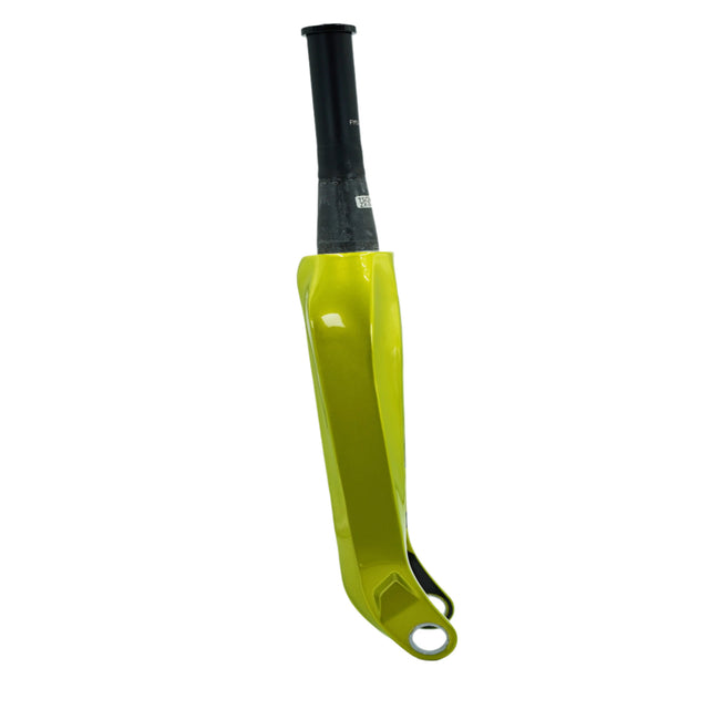 Pride Racing Apex Tapered Carbon BMX Fork-20&quot;x1 1/8-1.5&quot;-Lime - 2